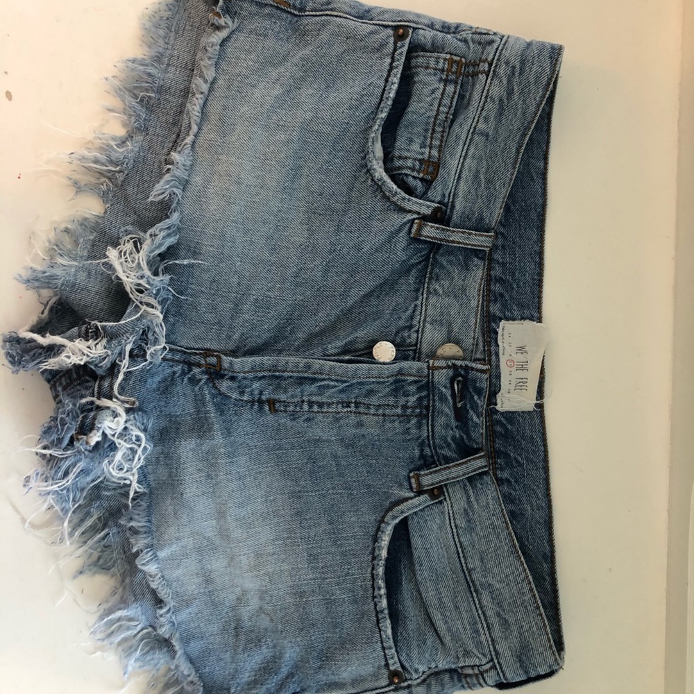 Free people jean shorts